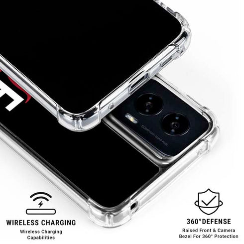 University of Louisville Black Background Moto G Power 5G (2024) Clear Case