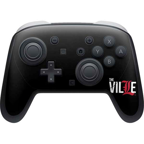 University of Louisville Black Background Nintendo Skins