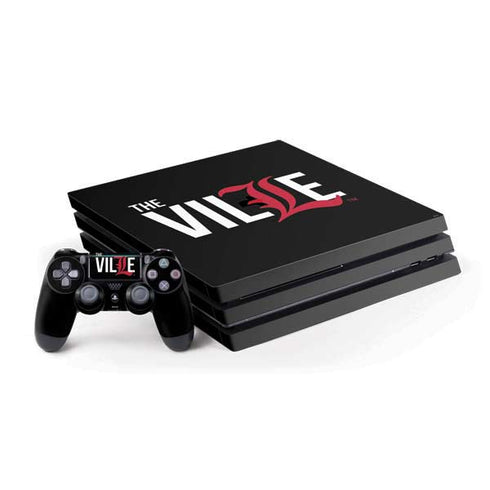 University of Louisville Black Background PlayStation PS4 Skins
