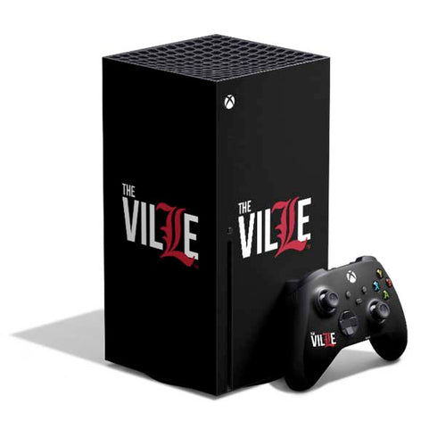 University of Louisville Black Background Xbox Series X Skins