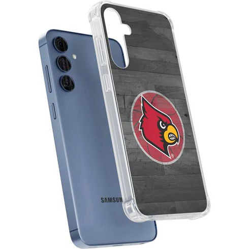 University of Louisville Cardinals Basketball Galaxy A55 5G Clear Case