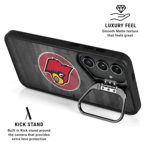 University of Louisville Cardinals Basketball Galaxy S24 Plus Kickstand Case