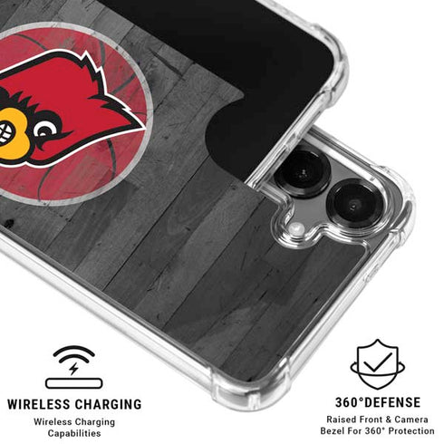University of Louisville Cardinals Basketball Galaxy S26 Plus Clear Case
