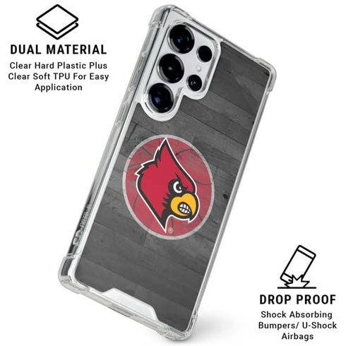 University of Louisville Cardinals Basketball Galaxy S26 Ultra Clear Case