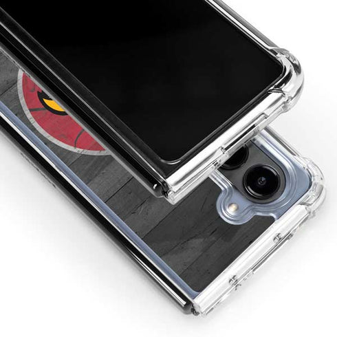 University of Louisville Cardinals Basketball Galaxy Z Fold5 5G Clear Case