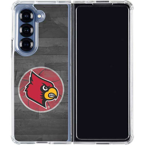 University of Louisville Cardinals Basketball Galaxy Z Fold7 Clear Case