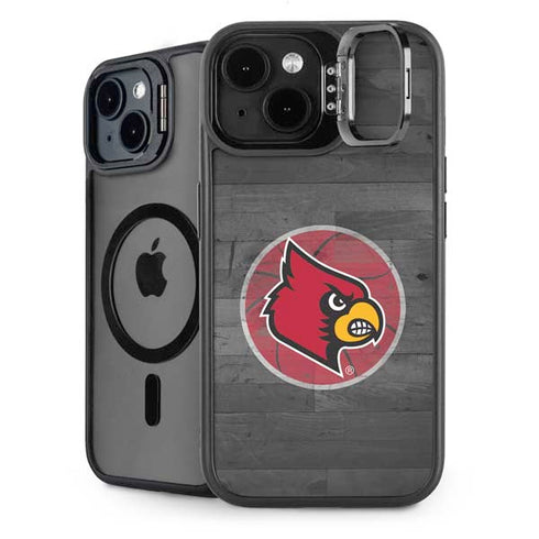 University of Louisville Cardinals Basketball iPhone 15 Plus Kickstand Case