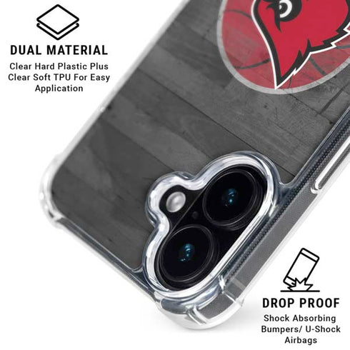 University of Louisville Cardinals Basketball iPhone 16 Plus Clear Case