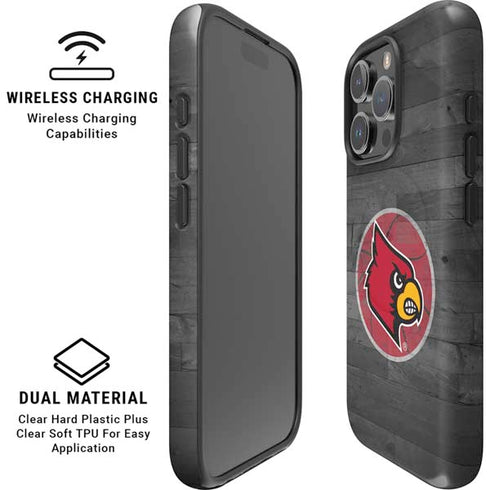 University of Louisville Cardinals Basketball iPhone 16 Pro Max Magsafe Impact Case