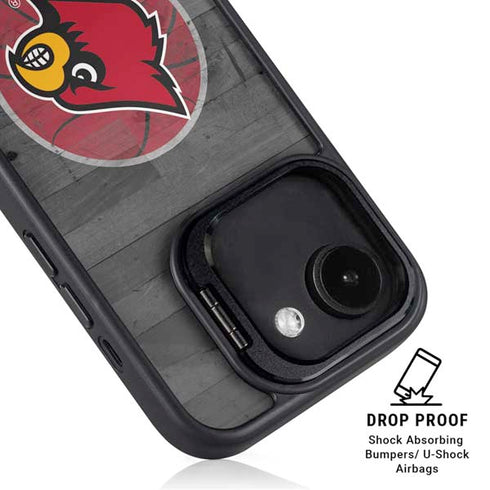 University of Louisville Cardinals Basketball iPhone 16e Kickstand Case