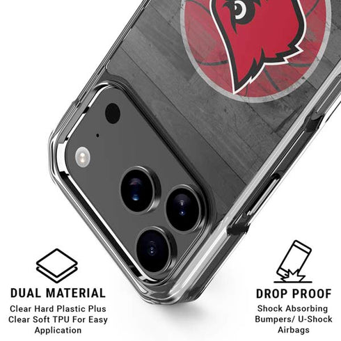University of Louisville Cardinals Basketball iPhone 17 Pro Clear Case