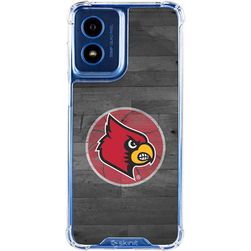 University of Louisville Cardinals Basketball Moto G 5G (2024) Clear Case