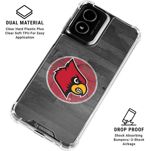University of Louisville Cardinals Basketball Moto G Power 5G (2024) Clear Case