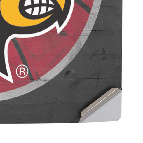 University of Louisville Cardinals Basketball PS5 Pro Disk Console Skin