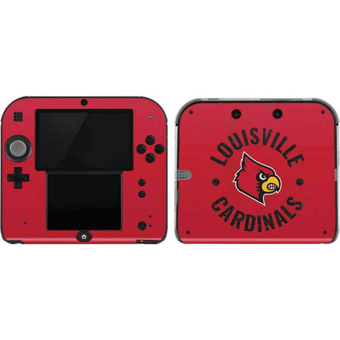 University of Louisville Cardinals Faded Nintendo 2DS Skin
