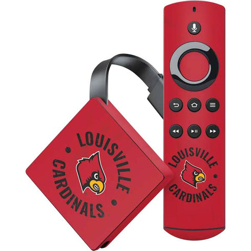 University of Louisville Cardinals Faded Amazon Fire TV Skin