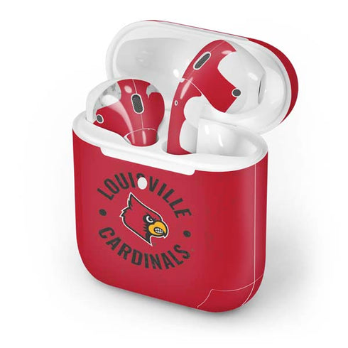 University of Louisville Cardinals Faded Apple AirPods 2 Skin