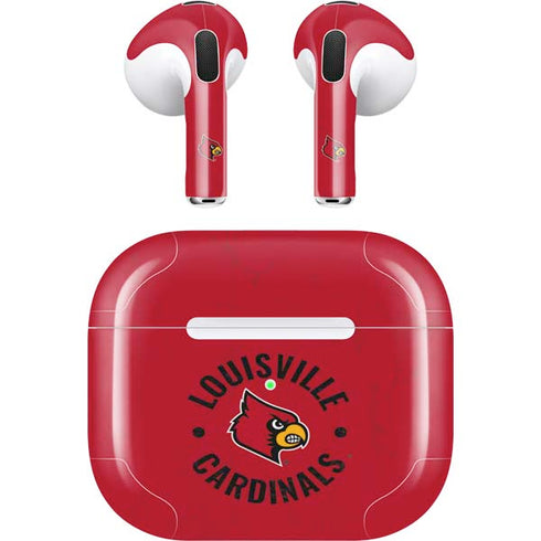 University of Louisville Cardinals Faded Apple AirPods (3rd Gen 2021) Skin