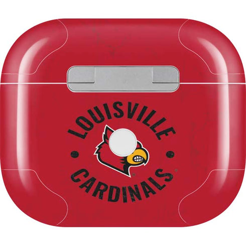 University of Louisville Cardinals Faded Apple AirPods (3rd Gen 2021) Skin