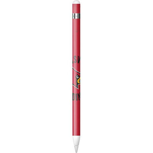 University of Louisville Cardinals Faded Apple Pencil (1st Gen, 2017) Skin