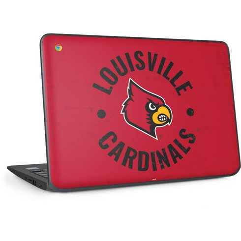 University of Louisville Cardinals Faded HP Chromebook Skin