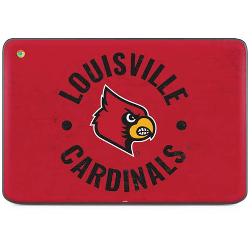 University of Louisville Cardinals Faded HP Chromebook Skin