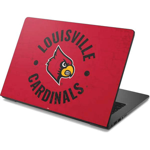 University of Louisville Cardinals Faded Dell Chromebook Skin