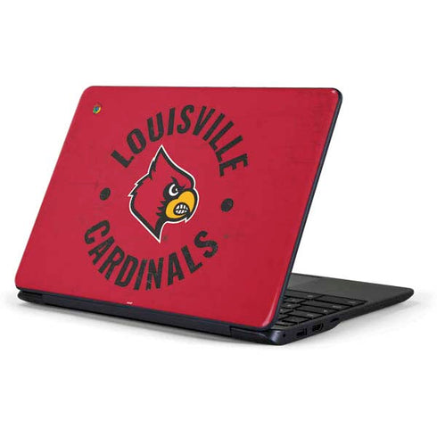 University of Louisville Cardinals Faded Samsung Chromebook Skin