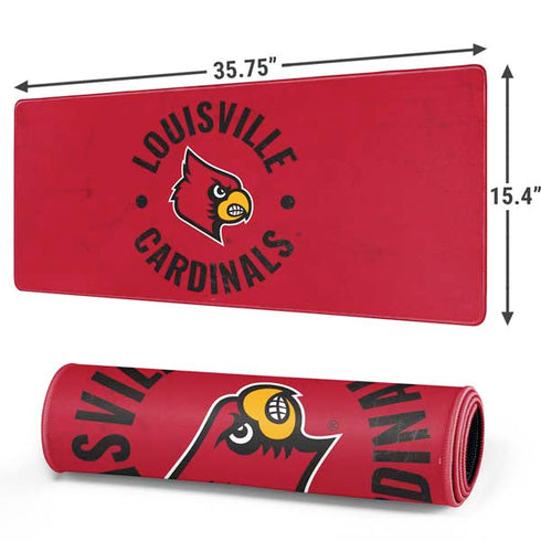 University of Louisville Cardinals Faded Gaming Mouse Pad
