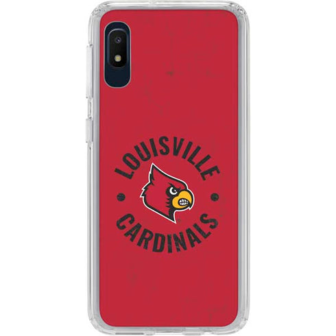 University of Louisville Cardinals Faded Galaxy A10e Clear Case