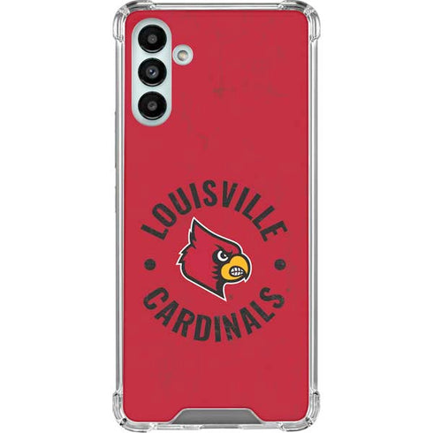 University of Louisville Cardinals Faded Galaxy A13 5G Clear Case