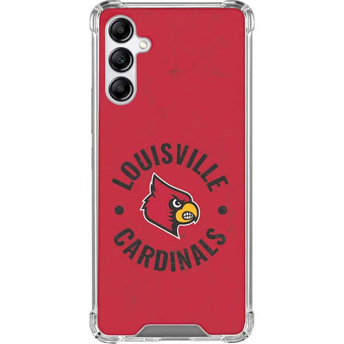 University of Louisville Cardinals Faded Galaxy A14 5G Clear Case