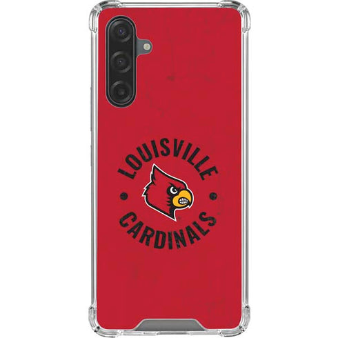 University of Louisville Cardinals Faded Galaxy A17 Clear Case