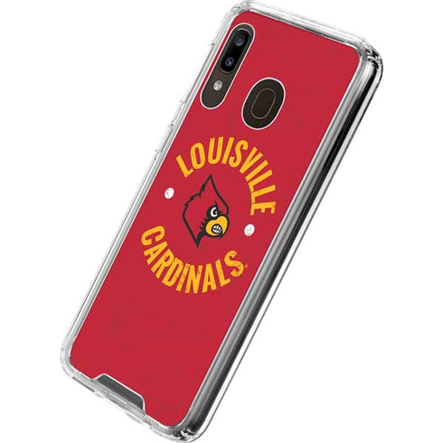 University of Louisville Cardinals Faded Galaxy A30 Clear Case