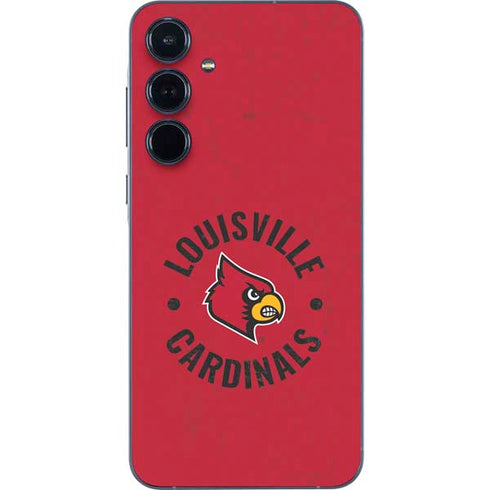 University of Louisville Cardinals Faded Galaxy A35 5G Skin