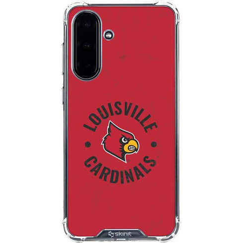 University of Louisville Cardinals Faded Galaxy A36 5G Clear Case