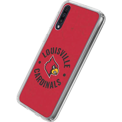 University of Louisville Cardinals Faded Galaxy A50 Clear Case