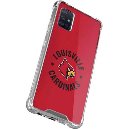 University of Louisville Cardinals Faded Galaxy A51 5G Clear Case