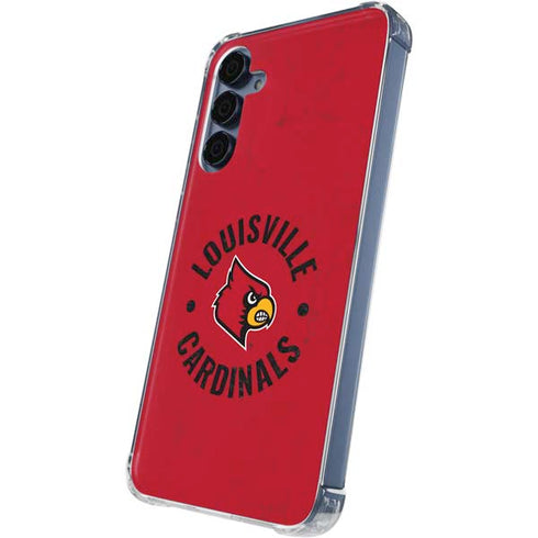 University of Louisville Cardinals Faded Galaxy A55 5G Clear Case
