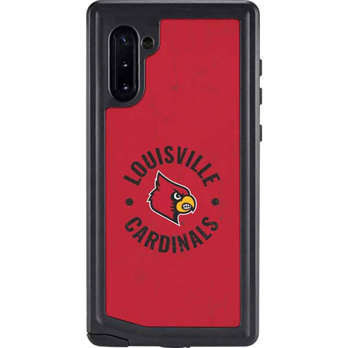 University of Louisville Cardinals Faded Galaxy Note 10 Waterproof Case
