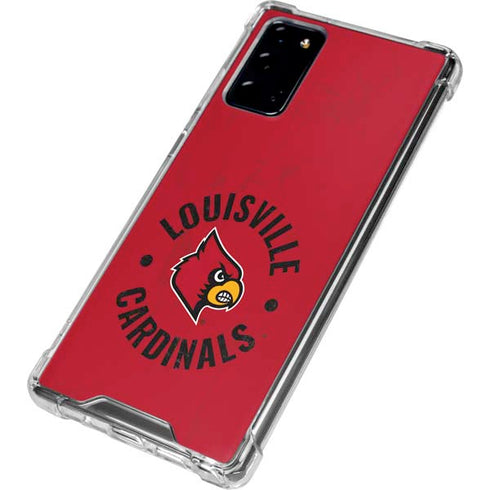 University of Louisville Cardinals Faded Galaxy Note20 5G Clear Case