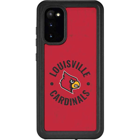 University of Louisville Cardinals Faded Galaxy S20 Waterproof Case