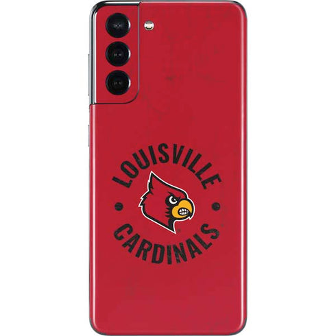 University of Louisville Cardinals Faded Galaxy S21 5G Skin