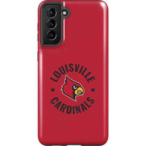 University of Louisville Cardinals Faded Galaxy S21 FE Pro Case
