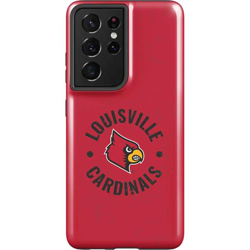 University of Louisville Cardinals Faded Galaxy S21 Ultra 5G Pro Case