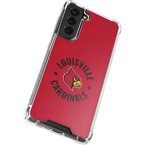 University of Louisville Cardinals Faded Galaxy S22 Plus Clear Case