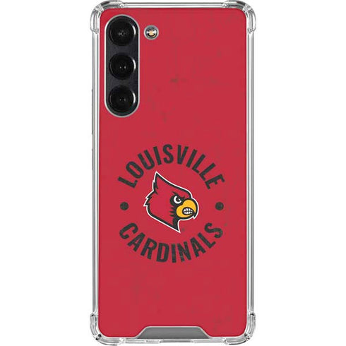 University of Louisville Cardinals Faded Galaxy S23 FE Clear Case