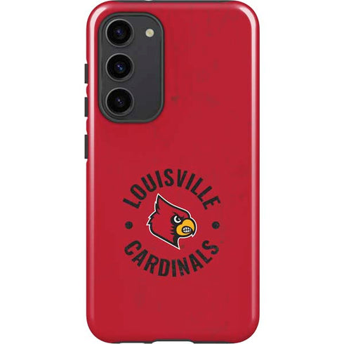 University of Louisville Cardinals Faded Galaxy S23 Plus Pro Case