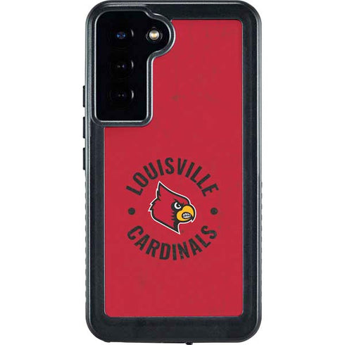 University of Louisville Cardinals Faded Galaxy S23 Plus Waterproof Case