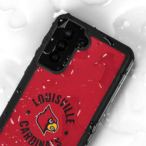 University of Louisville Cardinals Faded Galaxy S23 Waterproof Case